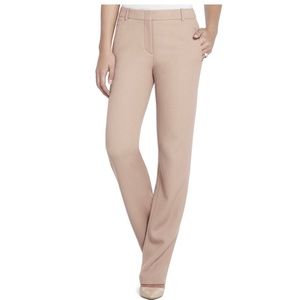 NWT BCBG dress pants high waisted nude XS